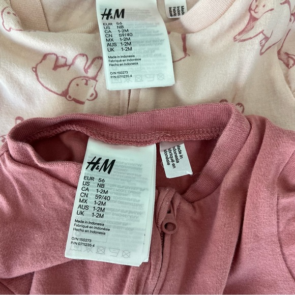 H&M 2-pack Jumpsuits with Zip Size NB - Picture 17 of 17